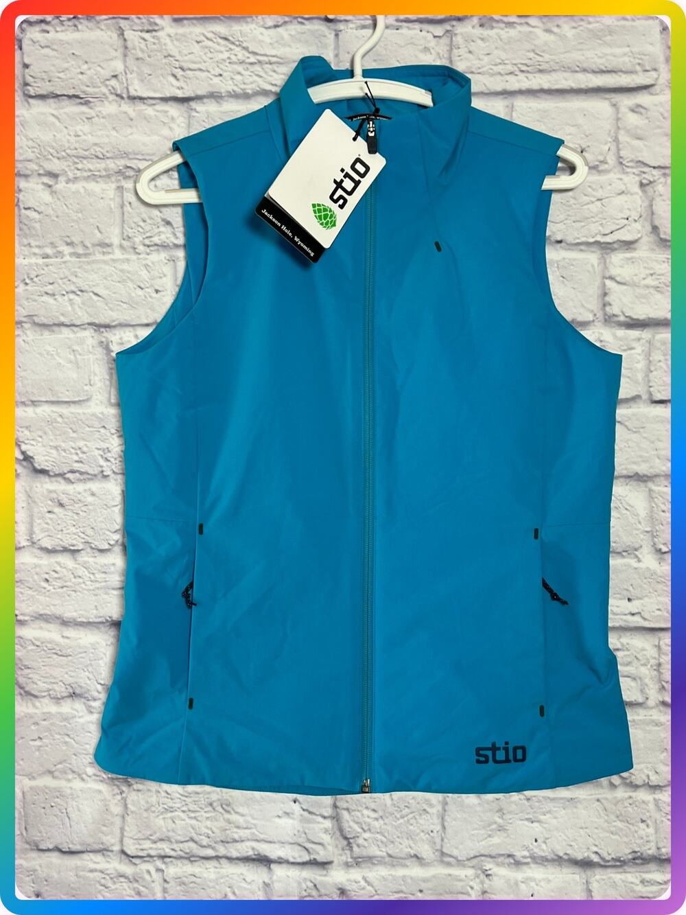 Stio Fernos Insulated Vest WOMENS S Kingbird Blue Full Zip Layer